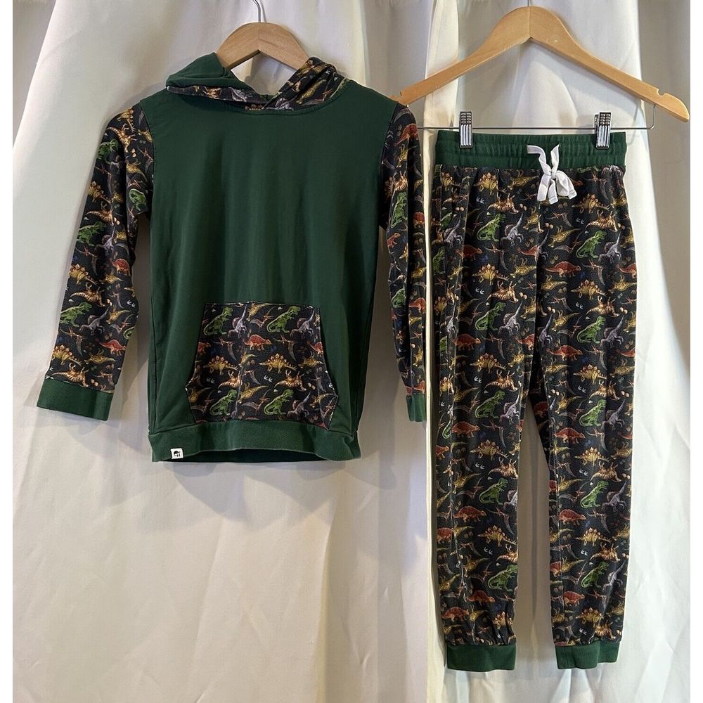 Dinosaur Kids Colorblock Pajama Set Size 7/8‎